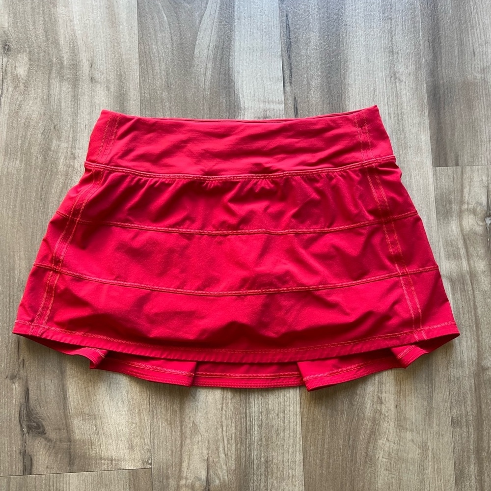 Lululemon Pace Rival Skirt in Dark Red Size 4 Regular Length